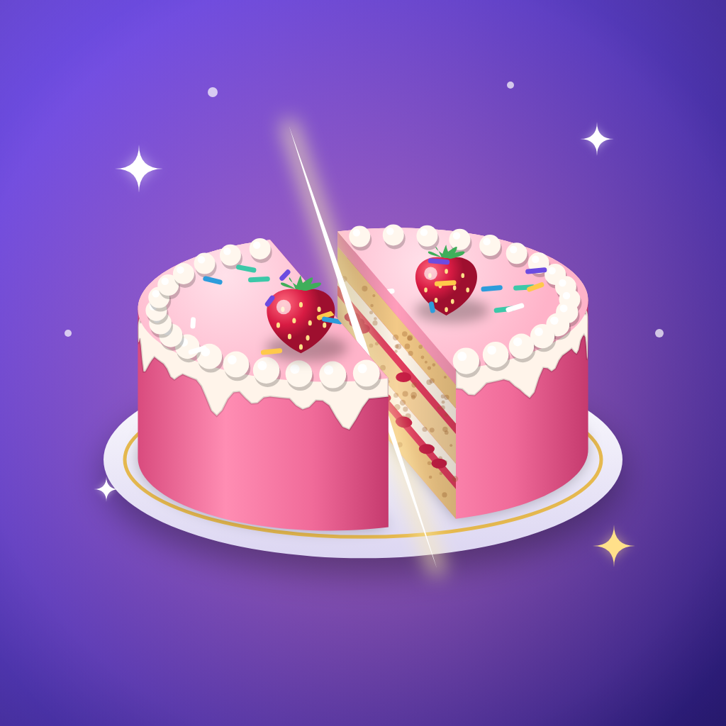 Fair Slice: Slice & Cut Puzzle App Icon